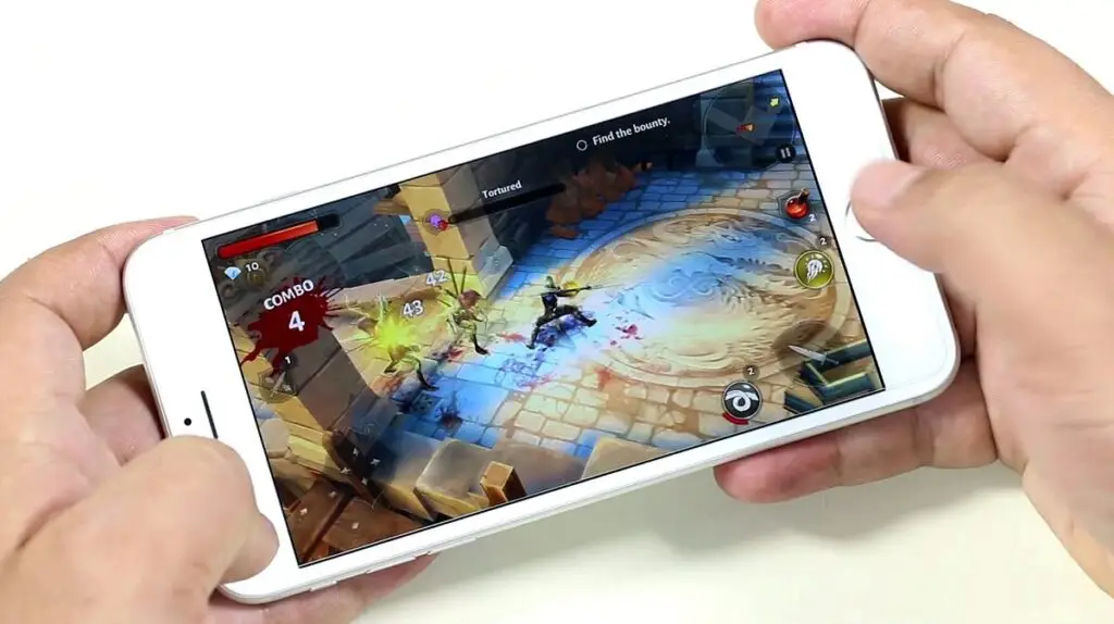 iPhone 7 Plus display for video games